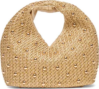 Dolce Vita Dahlia Studded Woven Raffia Handbag | Nordstrom | Nordstrom