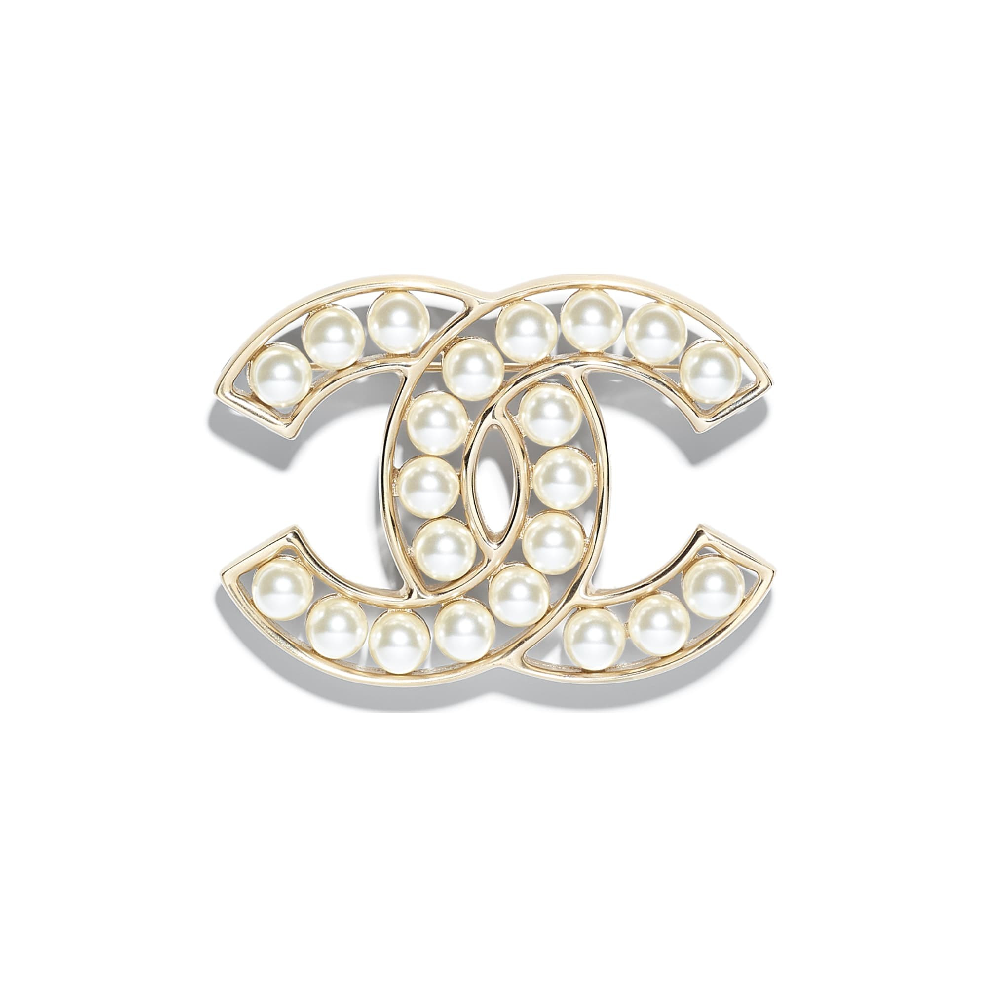 Brooch - Metal & glass pearls — Fashion | CHANEL | Chanel, Inc. (US)