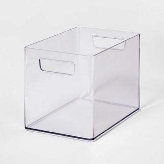 Bathroom Organizer Bin with Handles Clear - Brightroom™ | Target