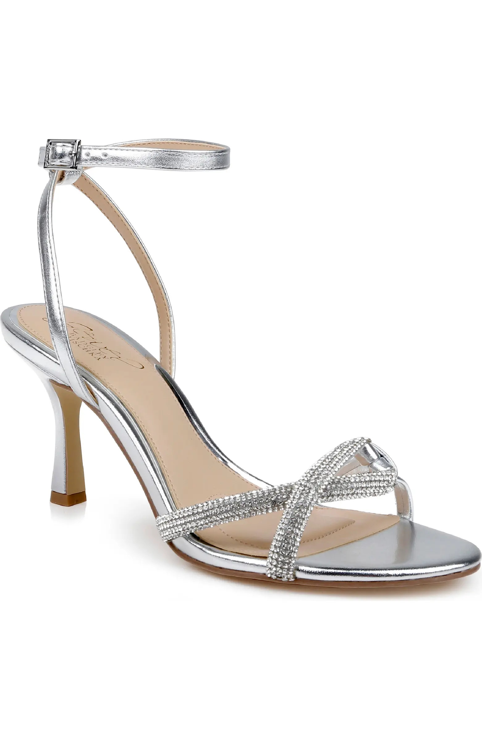 Jewel Badgley Mischka Fiji Ankle Strap Sandal (Women) | Nordstrom | Nordstrom
