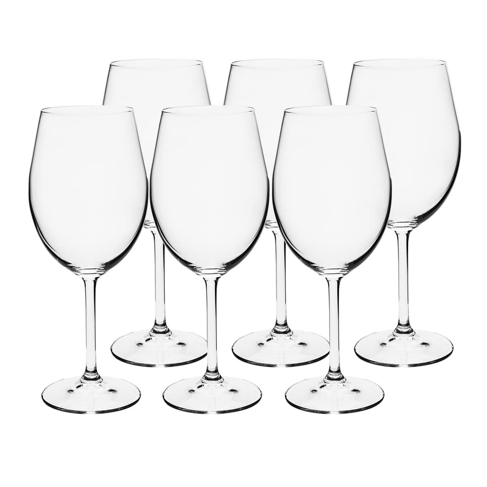 Haüskraft, Gastro, 56077, Bohemia Conjunto de 6 Taças Bordeaux, Transparente | Amazon (BR)