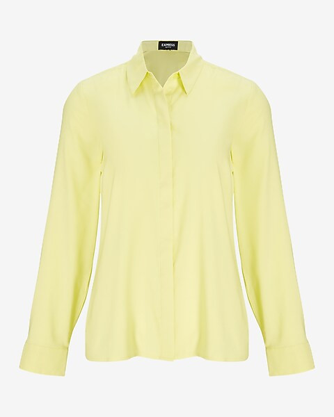 Conscious Edit Satin Portofino Shirt | Express