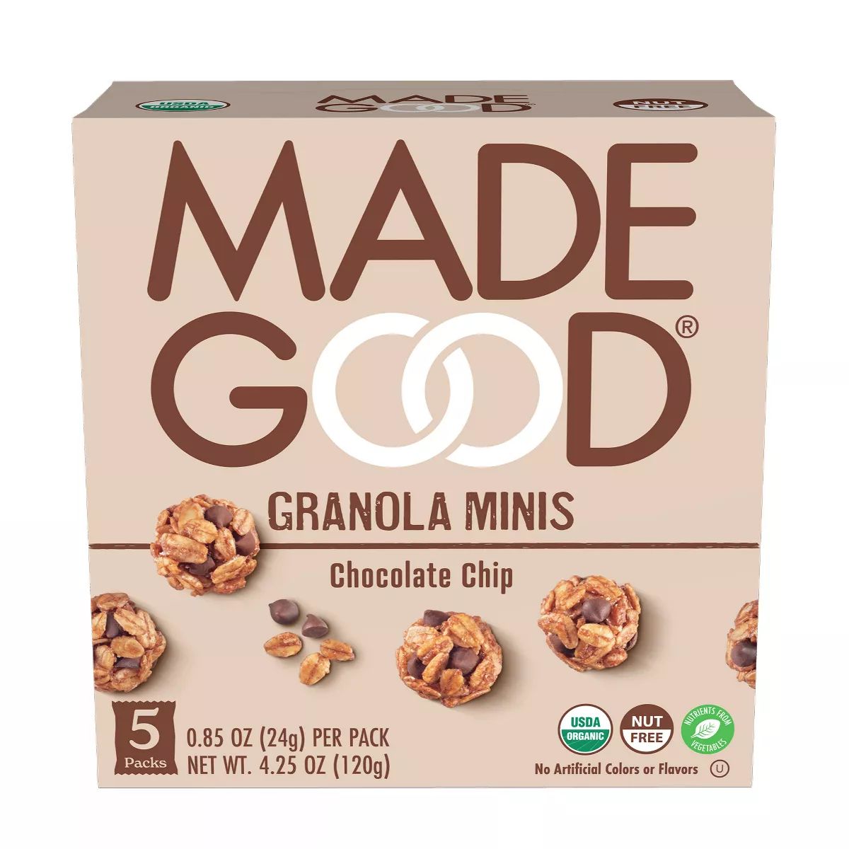 MadeGood Chocolate Chip Granola Mini's - 5pk | Target
