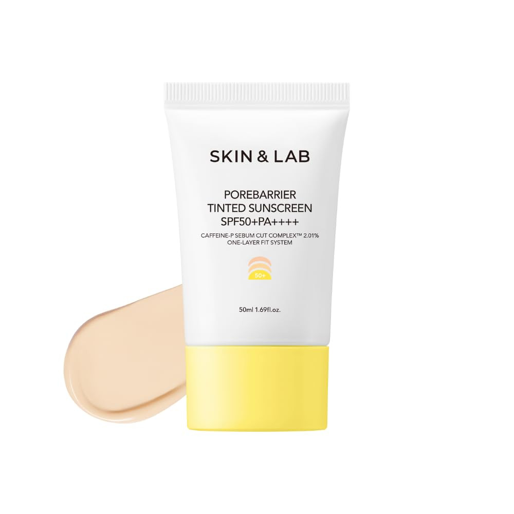 [SKIN&LAB] Porebarrier Tinted Moisturizer with SPF 50 in Beige Colour, Base Makeup, Tone up, Natu... | Amazon (US)