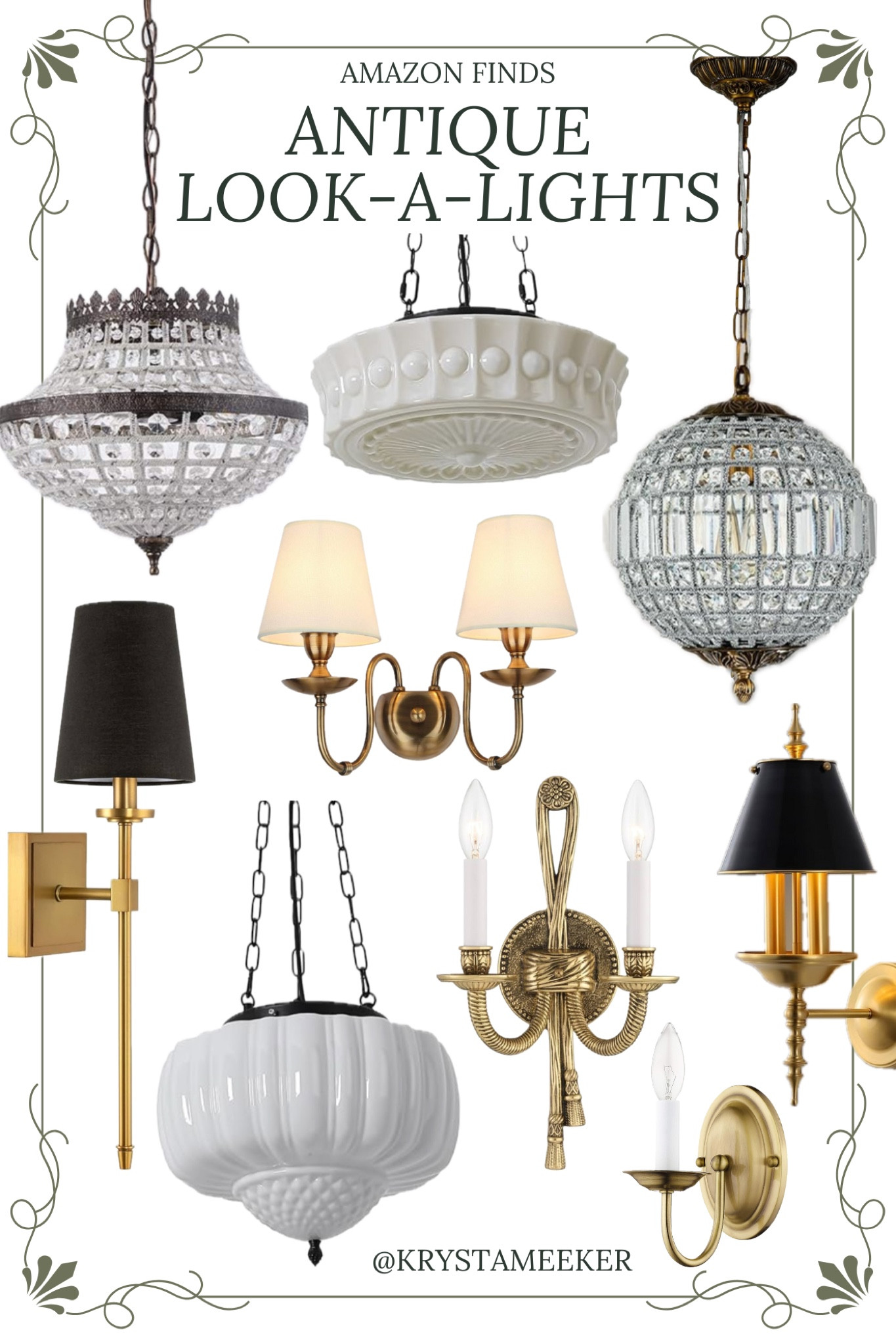 Vintage & Antique inspired Light Fixtures ✨

#LTKHome