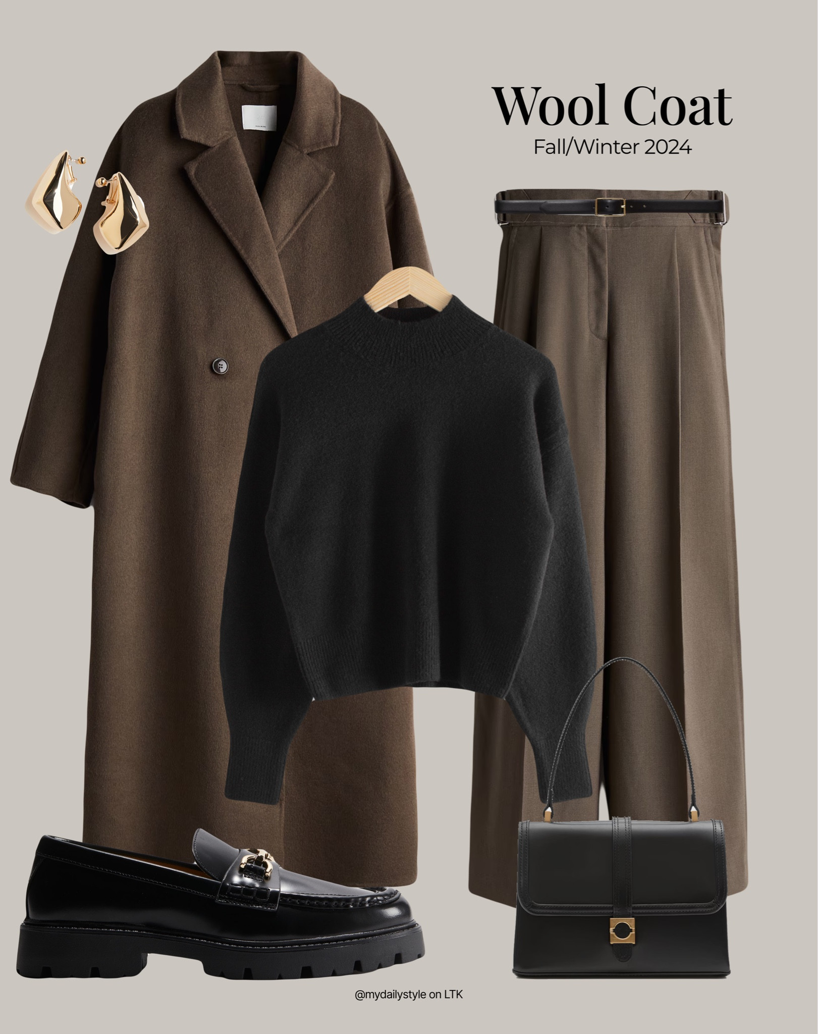 Wool coat is a versatile piece to have in your fall closet 🖤

Styling khaki green wool coat with khaki green wide trousers, black mock-neck sweater, loafers, & leather flap bag. 

Tags: khaki green, wool coat, coat look, coat outfit, fall style, pre-fall, autumn style, fall outfit, autumn outfit, fall fashion, autumn fashion, easy styling, simple everyday look, chic & basic outfit, Parisian look, casual outfit, capsule wardrobe, office look, brunch style, high street. 


#LTKbag #LTKautumn #LTKeurope