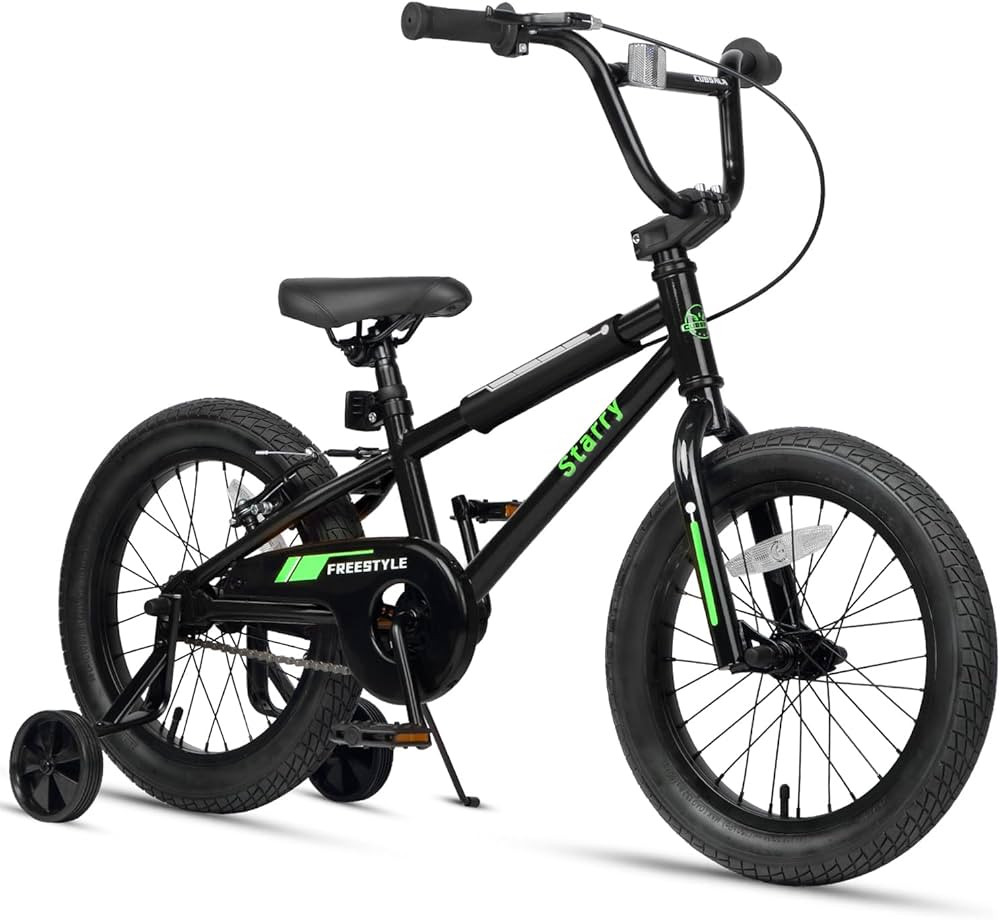 12 14 16 18 Inch Kids Bike BMX Style Bicycle with Training Wheels Coaster Brake for 2-10 Years Ol... | Amazon (US)