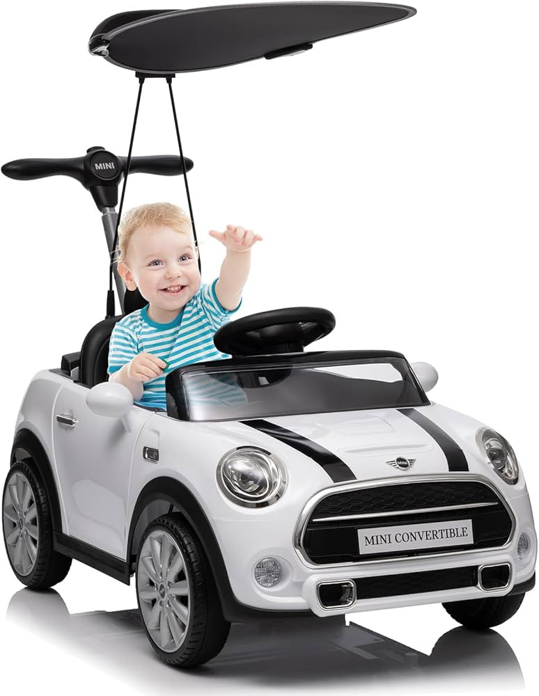 Kids Push Car,Ride On Car,Licensed Mimi Toddler Push Car Toy with Adjustable Push Rod, Horn Music... | Amazon (US)