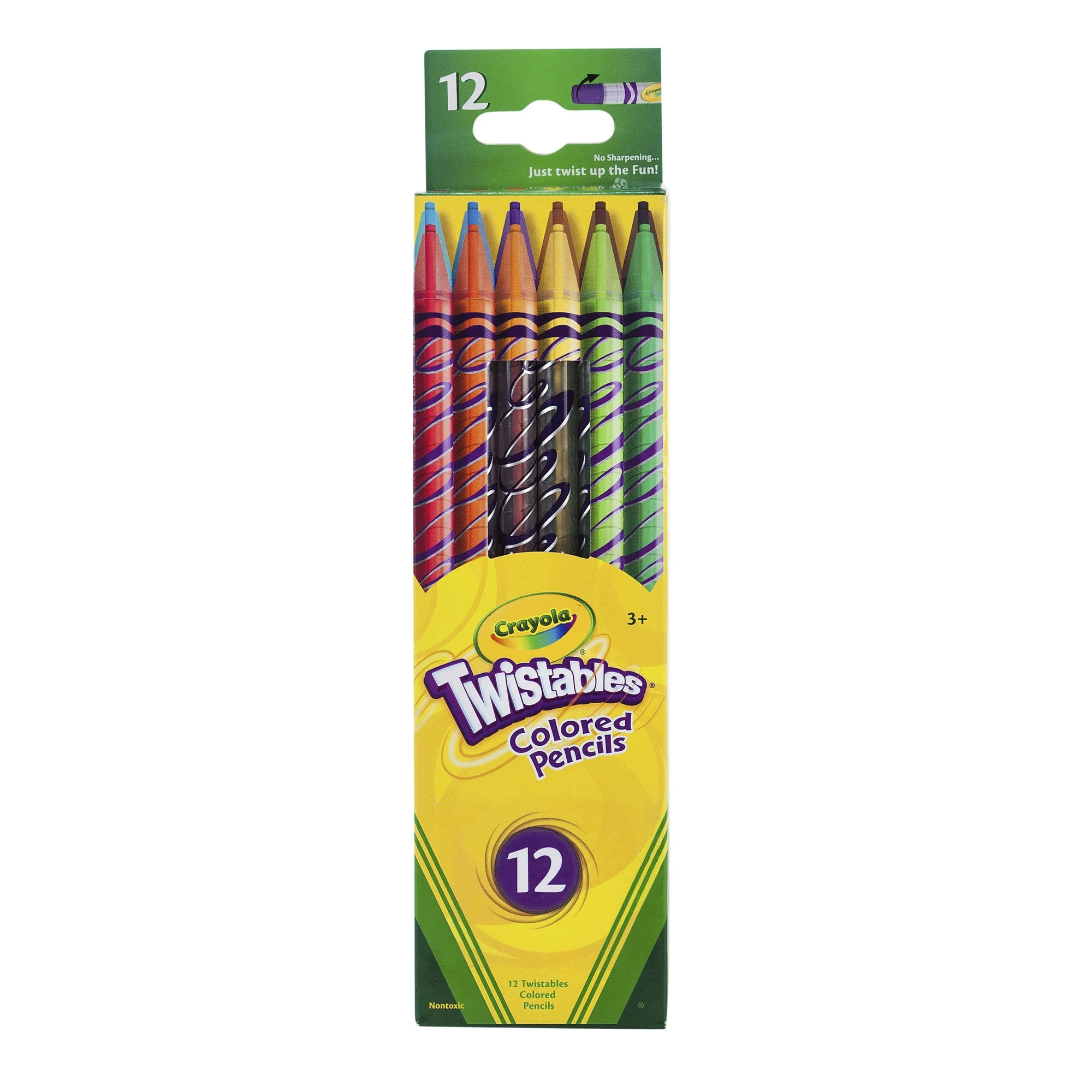 Crayola Twistables Colored Pencils, Assorted Colors, Set of 12, School Supplies for Beginner Chil... | Walmart (US)