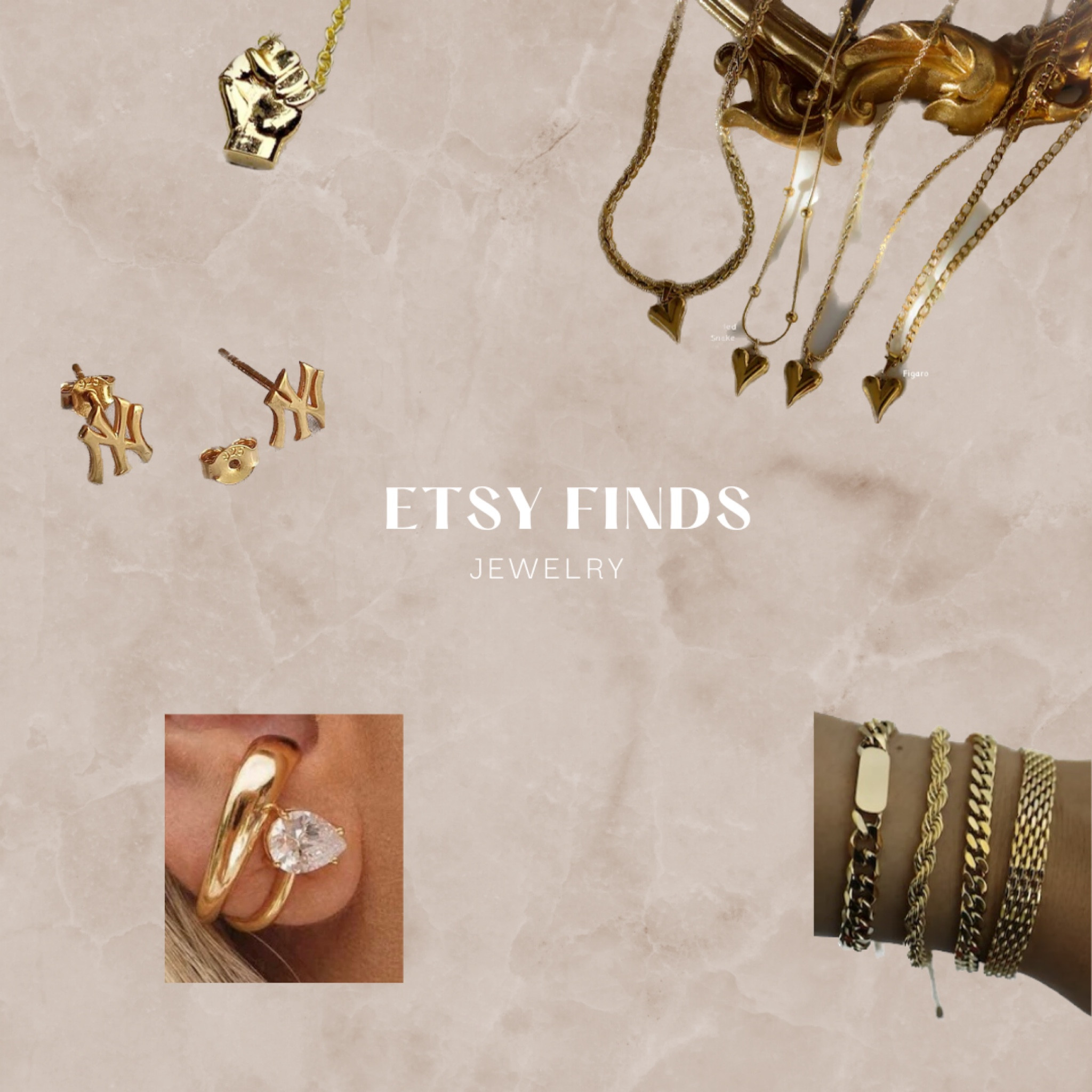 Jewelry I’ve been eyeballing! Etsy has some super cute options. 

#LTKMostLoved