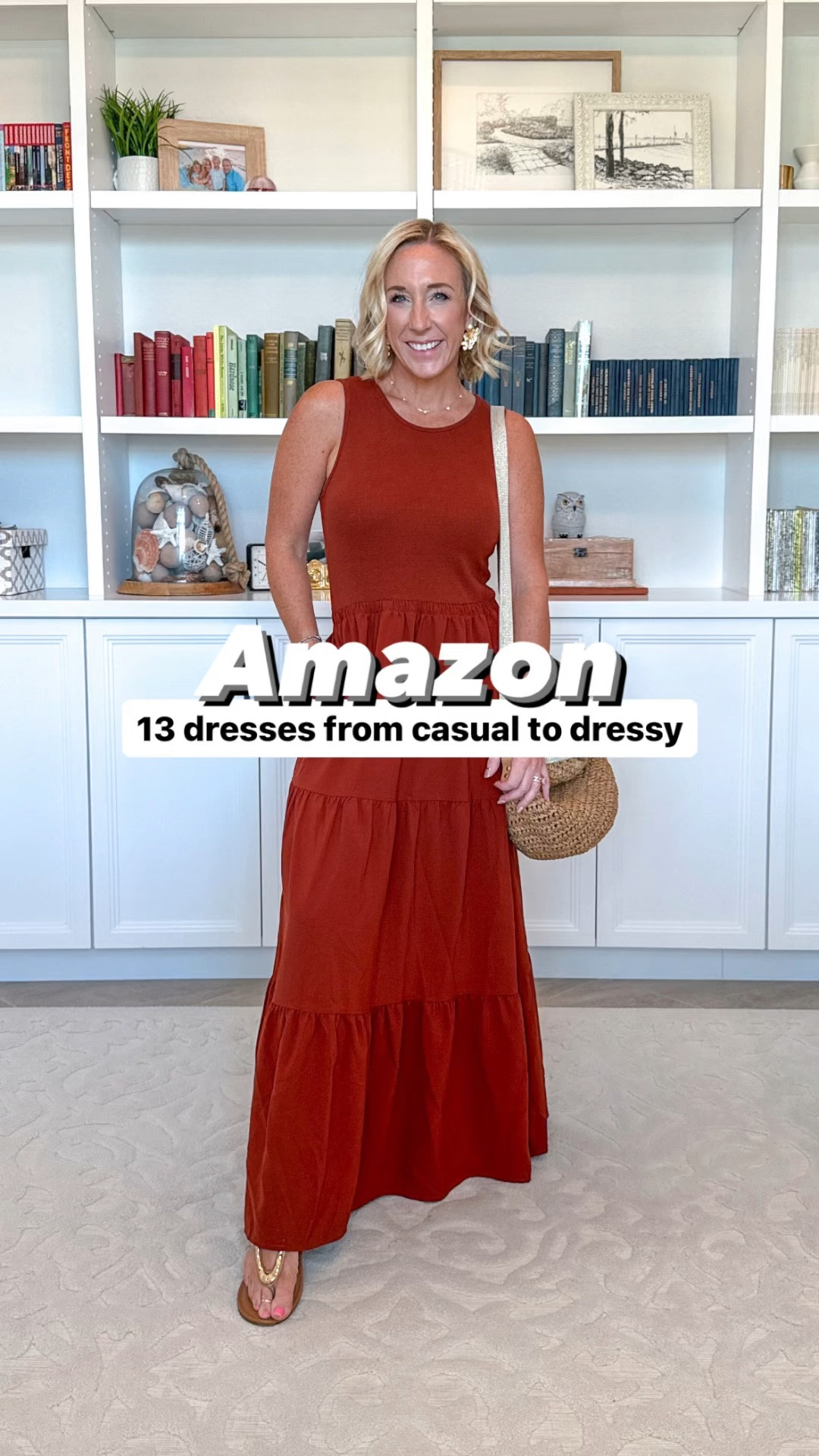 13 Amazon dresses. I’m wearing a small in all except for the short pink floral dress and the striped wrap dress. My heels are also on deal!

#LTKVideo #LTKFindsUnder50 #LTKStyleTip
