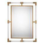 Uttermost Balkan Modern Gold Wall Mirror | Scout & Nimble