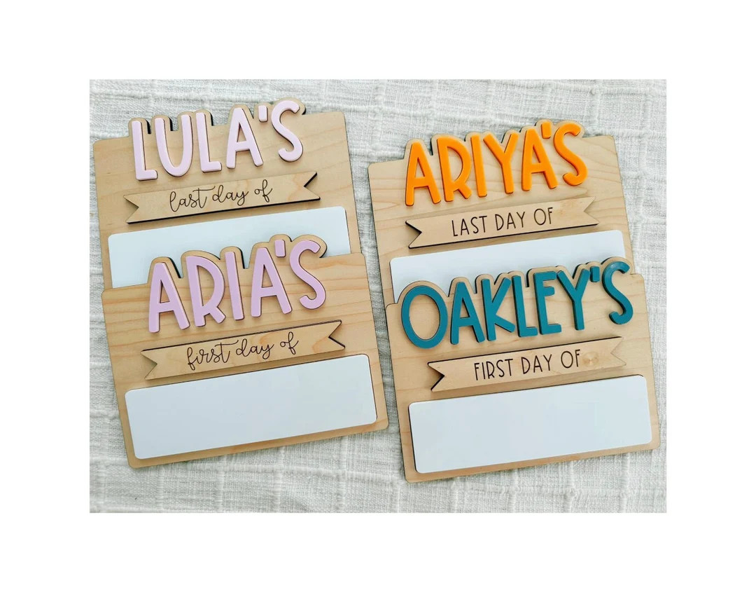 First Day of School Sign, Last Day of Sign, Back to School Sign, Back to School Pictures - Etsy | Etsy (US)