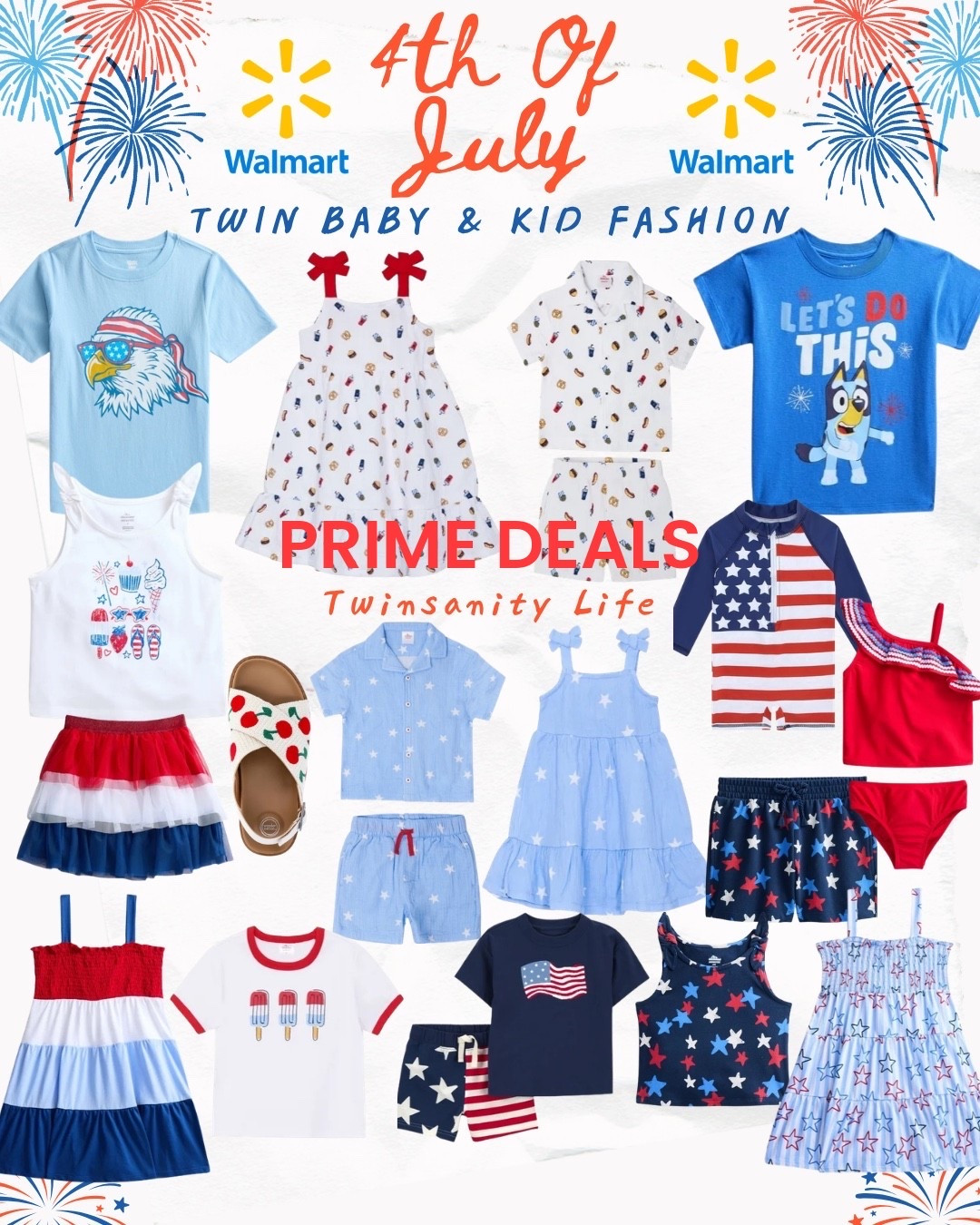 Fourth of July outfits for babies, toddlers and kids! Walmart has insanely low prices on the most adorable patriotic Americana clothes. They even have sibling, matching and coordinated outfits, including red, white and blue swimsuits, sundresses, rompers, T-shirts, and more! ￼


Family matching. Sibling matching. Baby. Toddler. Kids clothes. Vacation outfits. 4th of July fashion. Affordable. Resort wear. Cute baby clothes. Sale. American. Prime deals.

#LTKBaby #LTKKids #LTKSaleAlert