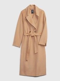 Recycled Double-Face Wool Wrap Coat | Gap (CA)