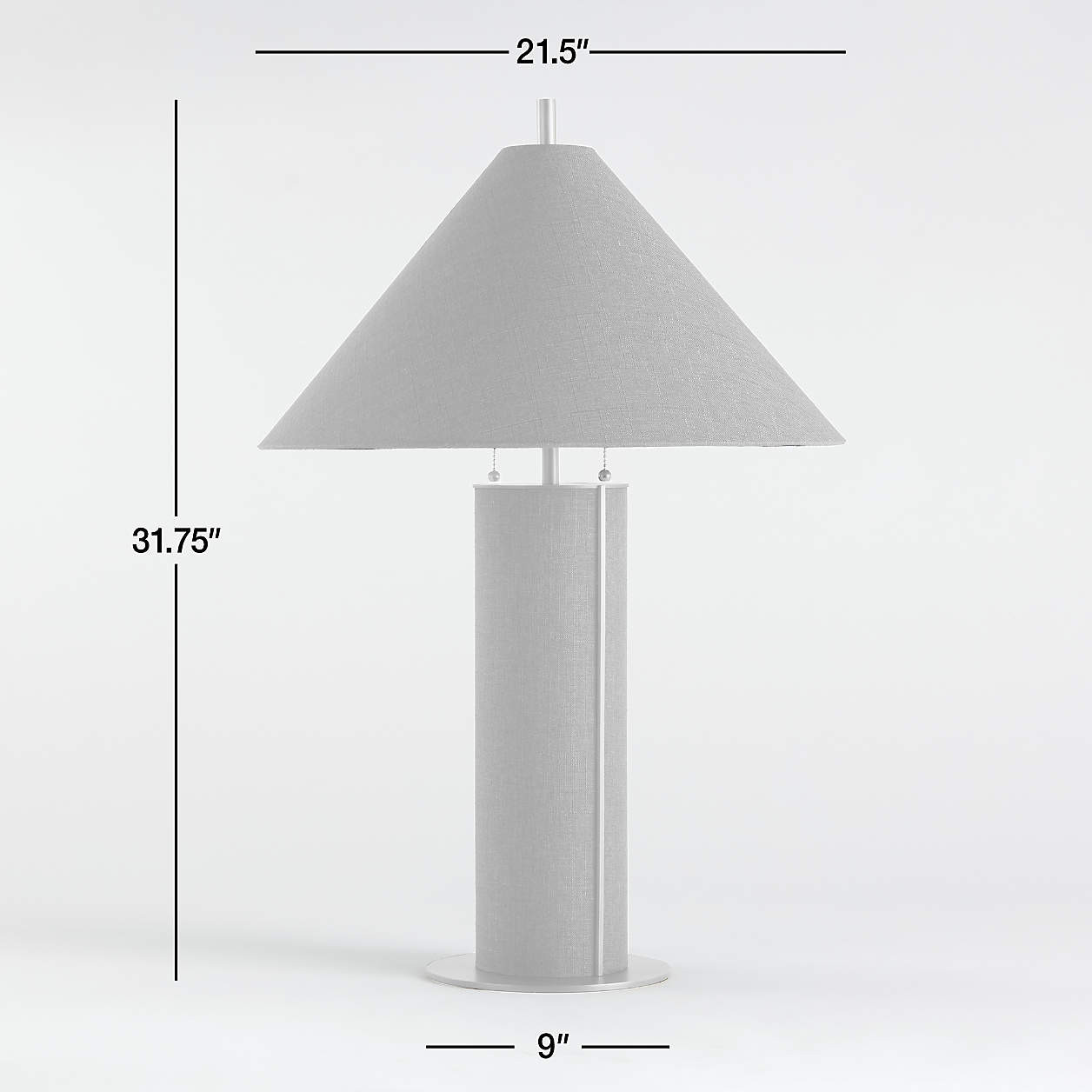 Remi Blue Linen Table Lamp Bedroom Lighting + Reviews | Crate & Barrel | Crate & Barrel