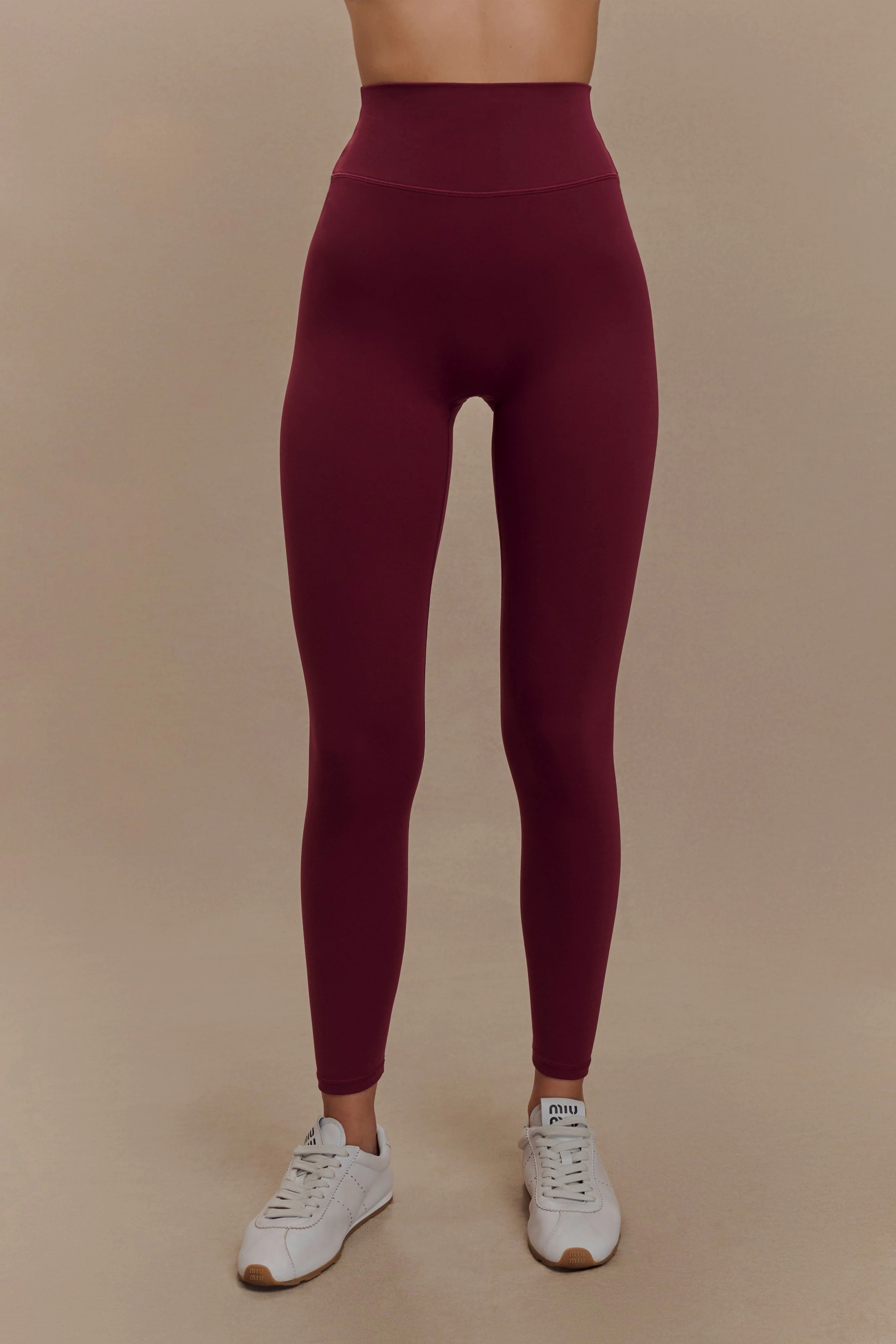 Callie Active Leggings - Burgundy | MESHKI US
