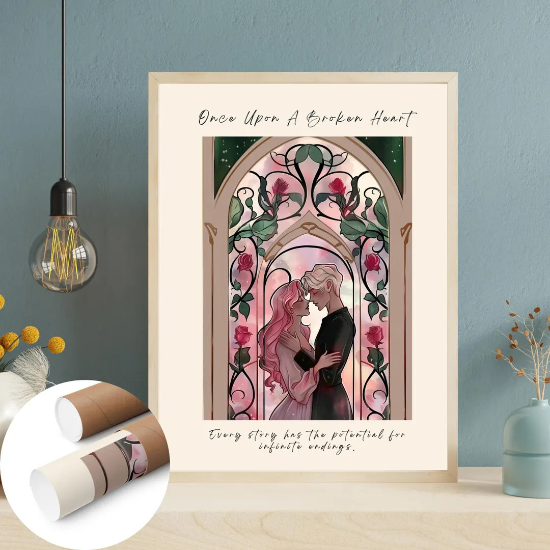 Once Upon A Broken Heart Print, Infinite Endings,  UNFRAMED Wall Art, Stephanie Garber, Jacks Pri... | Etsy (US)