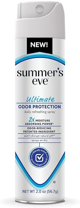 Summer's Eve Ultimate Odor Control Daily Feminine Spray with Talc-Free, Odor-Reducing and Moistur... | Amazon (US)