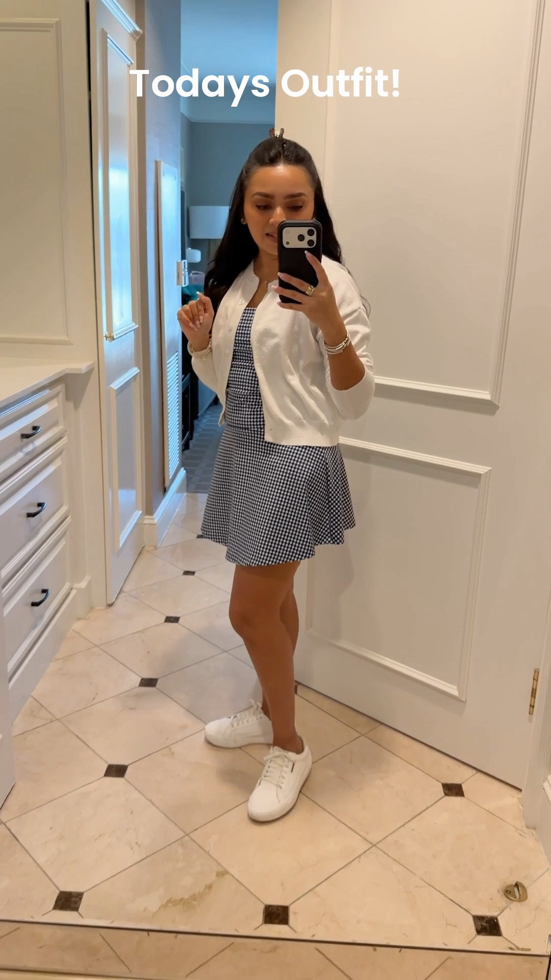 Today’s casual Saturday outfit!
Athletic dress with shorts size small regular TTS 
Cardigan size small TTS 
Sneakers size 6.5 TTS

#LTKPetite #LTKootd #LTKSaleAlert