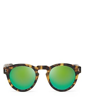 Illesteva Leonard Mirrored Round Sunglasses, 48mm | Bloomingdale's (US)