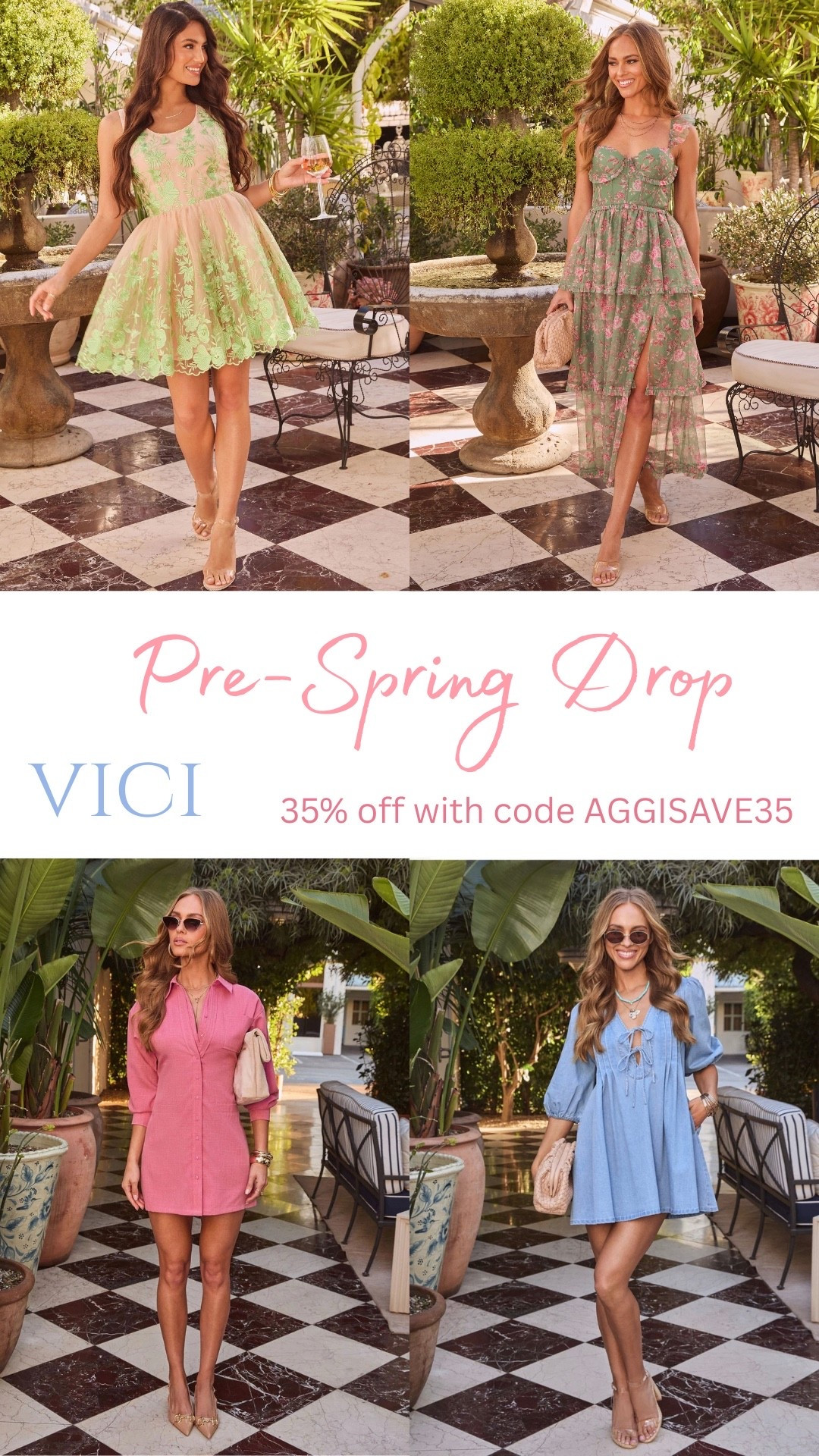 New Collection from Vici
save 35% with code AGGISAVE35

#vici #spring #dress #wedding 

#LTKValentine #LTKgrwm #LTKWedding