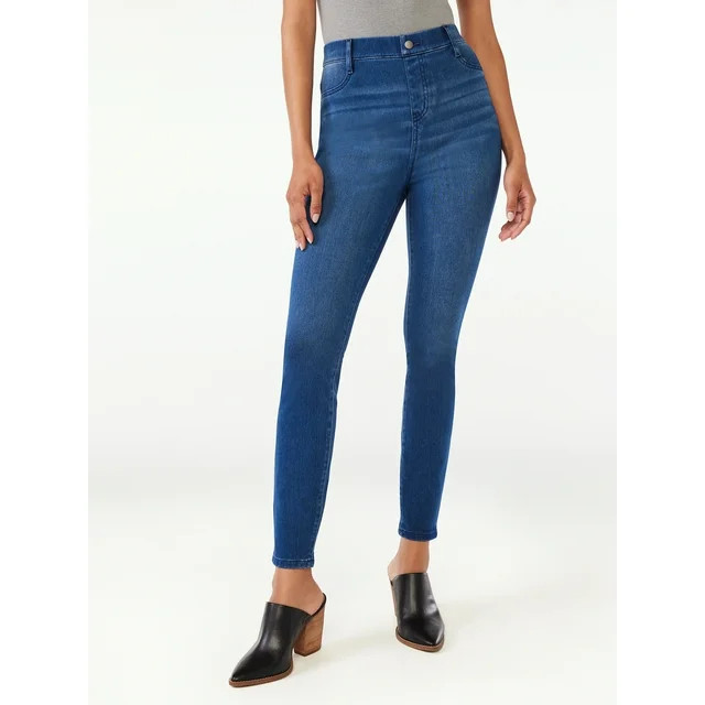 Time and Tru Women's High Rise Jeggings, 29" Inseam, Sizes XS-XXXL | Walmart (US)