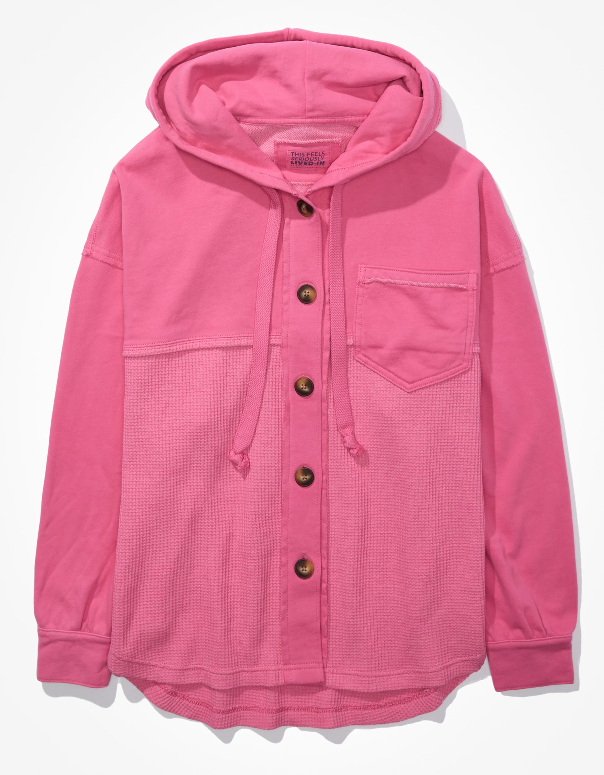 AE Big Hug Hooded Shacket | American Eagle Outfitters (US & CA)