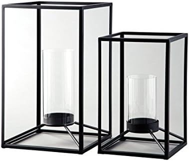 Ashley Furniture Siganture Design - Dimtrois Indoor/Outdoor Lanterns - Set of 2 - Casual - Metal/... | Amazon (US)