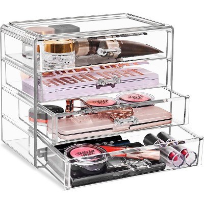 Sorbus Makeup Organizer - 4 Drawer Acrylic Makeup Organizer and Storage for Cosmetics, Jewelry, and more | Target