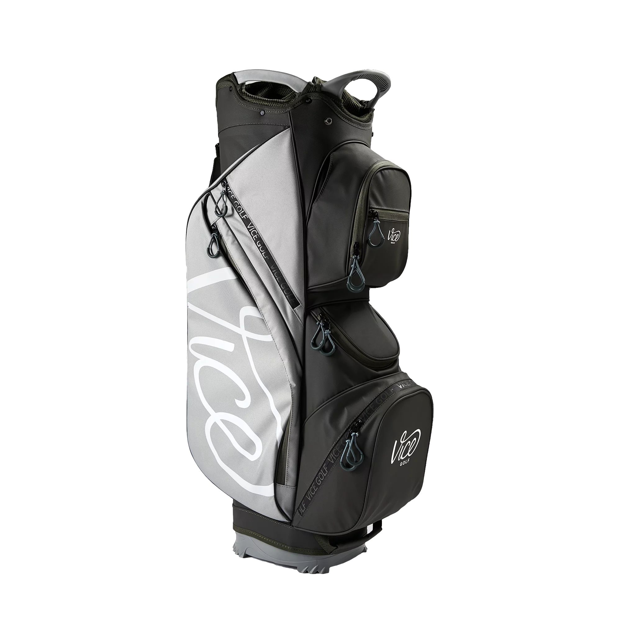 Vice Golf Cruiser Cart Golf Bag - Grey with Dark Green | Walmart (US)