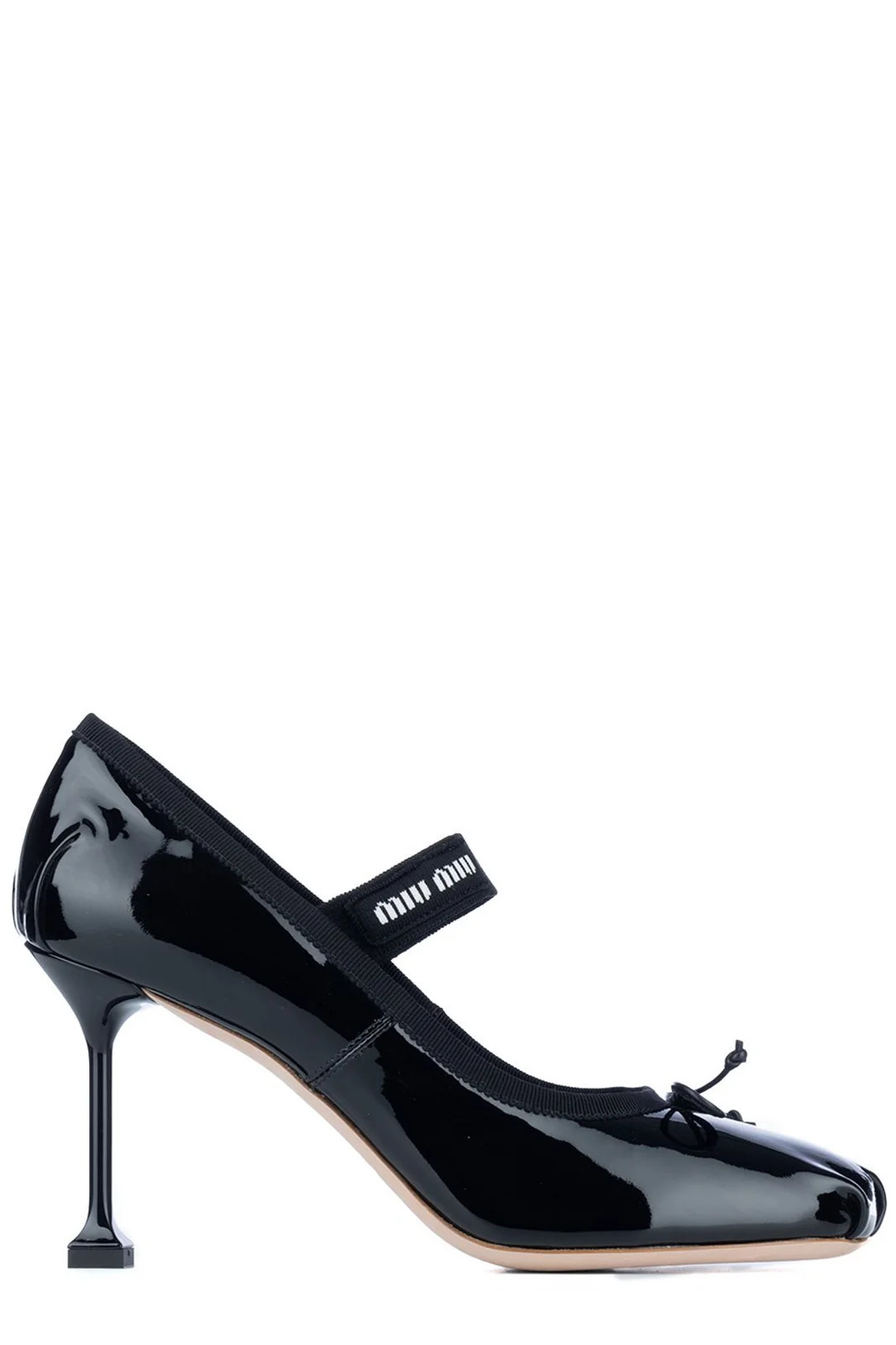 Miu Miu Round-Toe Bow-Detailed Pumps | Cettire Global