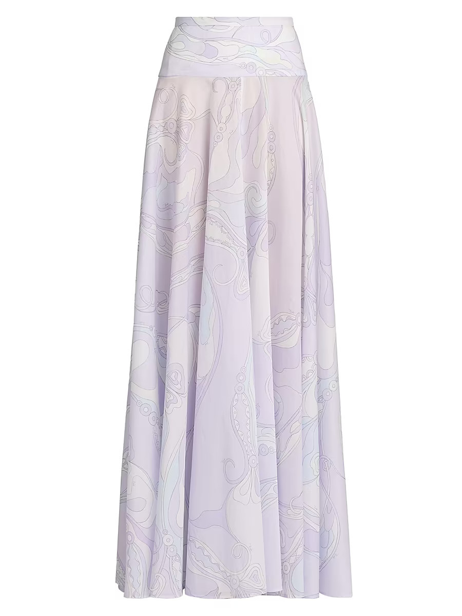 Women's Passepartout Muslin Cotton Maxi Skirt - Lavander - Size 10 | Saks Fifth Avenue