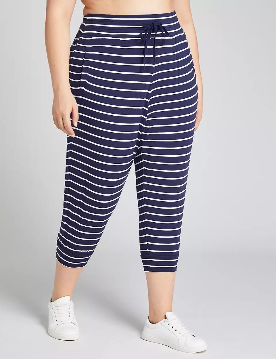 LIVI Metro Jogger - Striped French Terry | Lane Bryant (US)