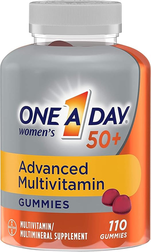 One A Day Women’s 50+ Gummies, Advanced Multivitamin For Women, Vitamins for Brain Support and ... | Amazon (US)
