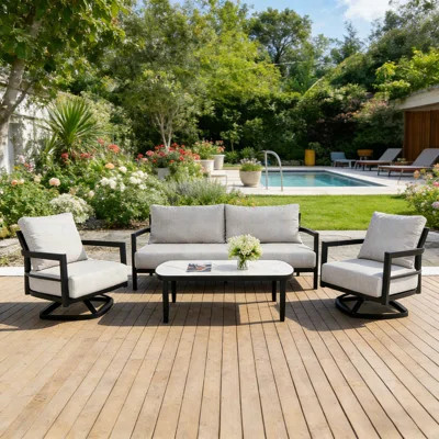 Outdoor Conversation 4-Piece Outdoor Furniture Set | Wayfair North America