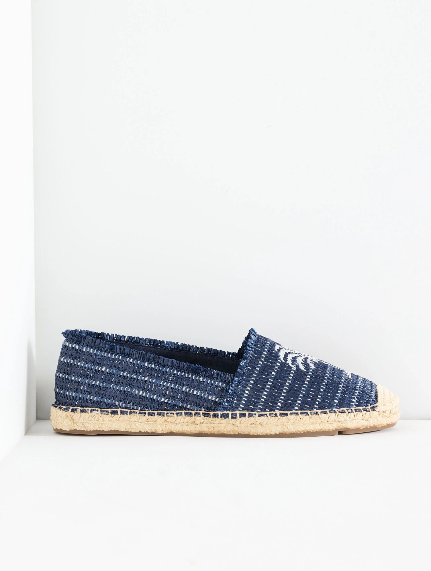 Izzy Raffia Espadrille Flats - Palm Tree | Talbots