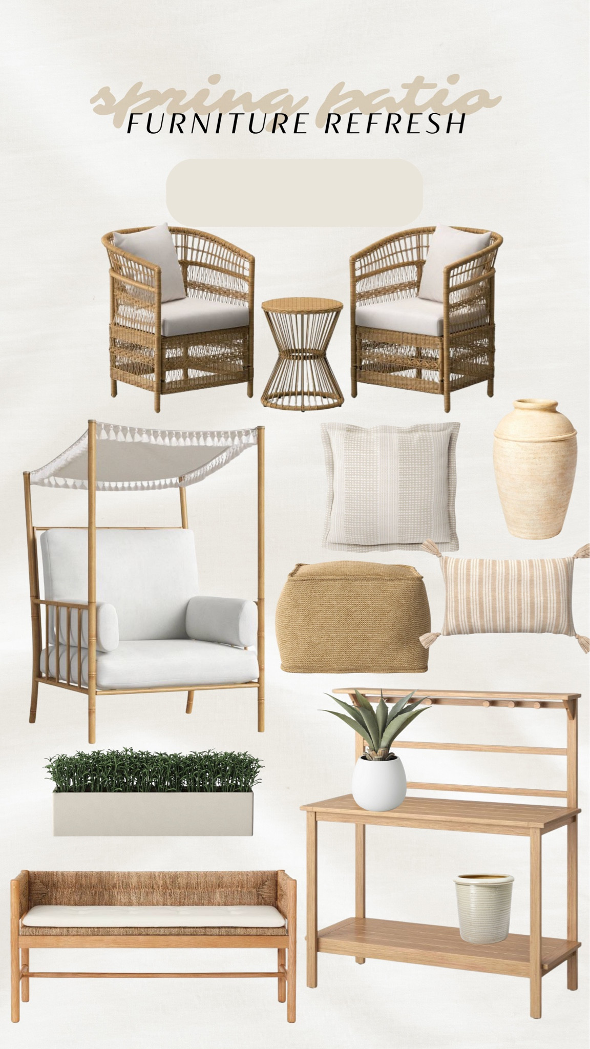Spring patio furniture finds from target!

Spring patio, spring porch, home refresh, spring update, spring garden, outdoor furniture, patio furniture 

#LTKSeasonal #LTKFind #LTKhome