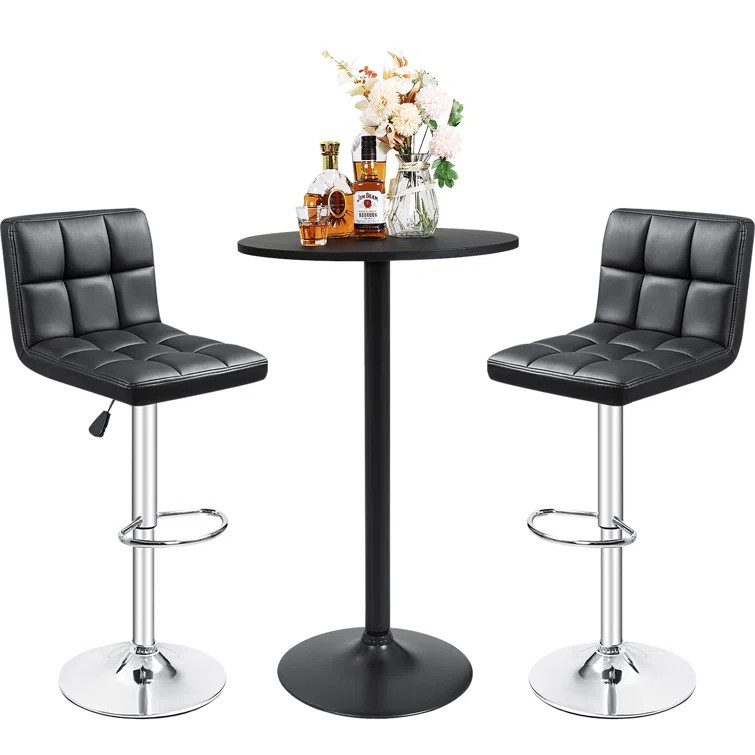 Arjuna 3 - Piece Pedestal Dining Set | Wayfair North America