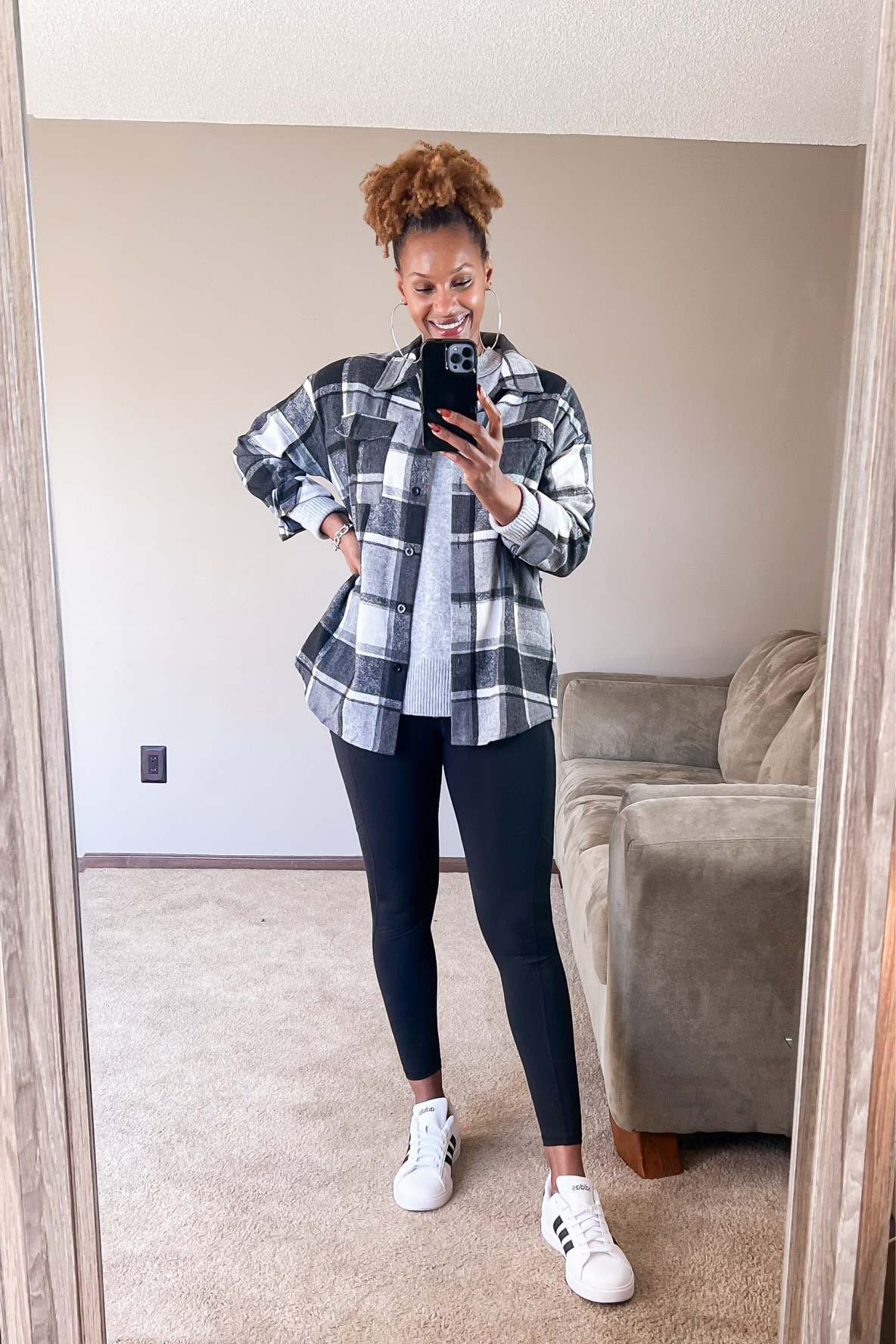 Styled my aerie chill sweater with leggings and a shacket for an easy casual outfit 

#LTKstyletip #LTKSeasonal #LTKover40