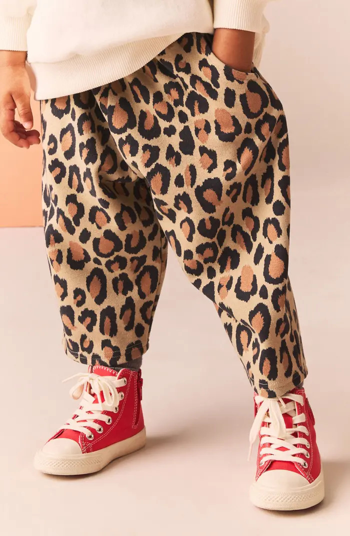 Kids' Leopard Print Barrel Pants | Nordstrom
