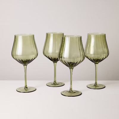 Set of 4 20oz Wine Glasses - Hearth & Hand™ with Magnolia | Target