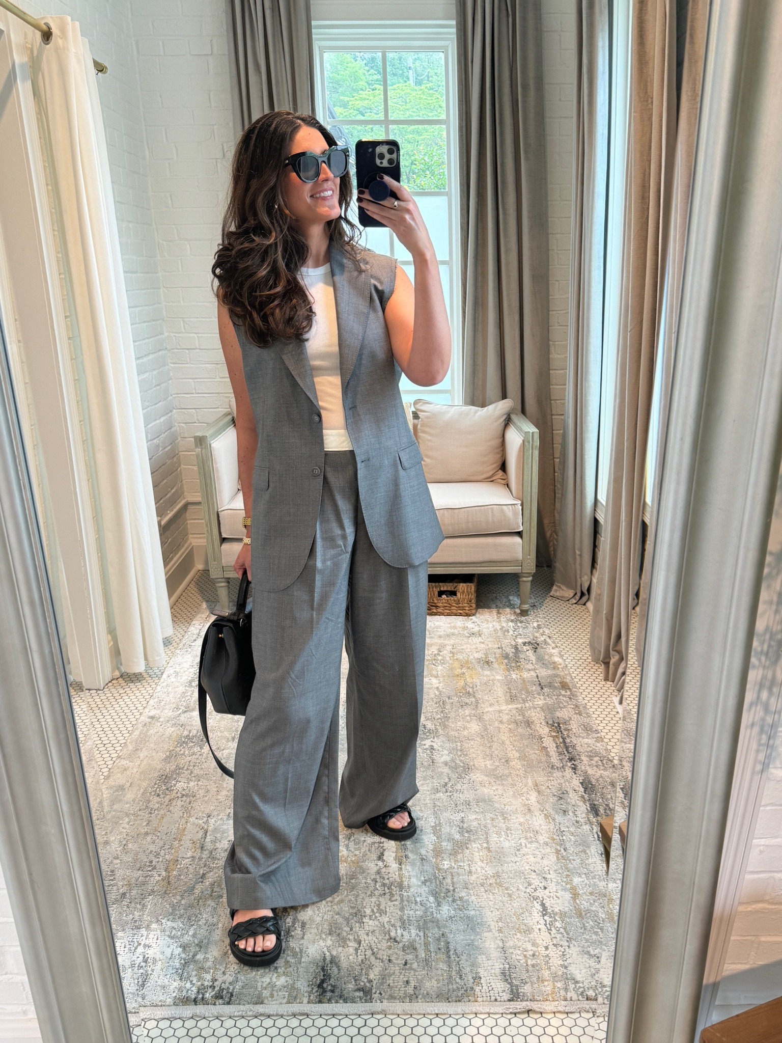 A spin on suiting 🤍. Loving this brand, but size down in both pieces  

#LTKWorkwear #LTKSeasonal #LTKOver40