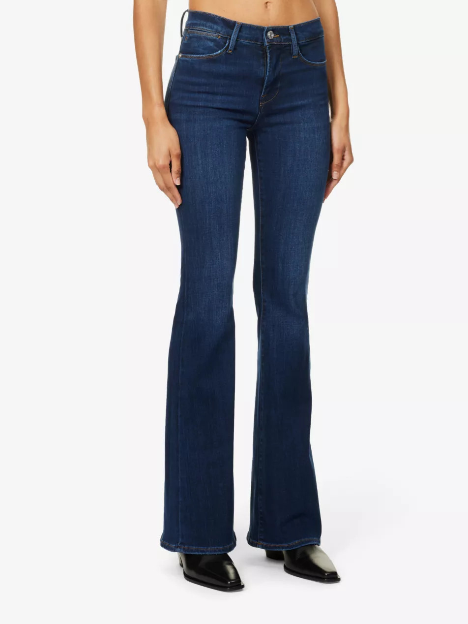 Le High Flare slip-pocket high-rise flare-leg stretch-denim jeans | Selfridges