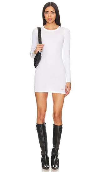 Crewneck Dress in White | Revolve Clothing (Global)
