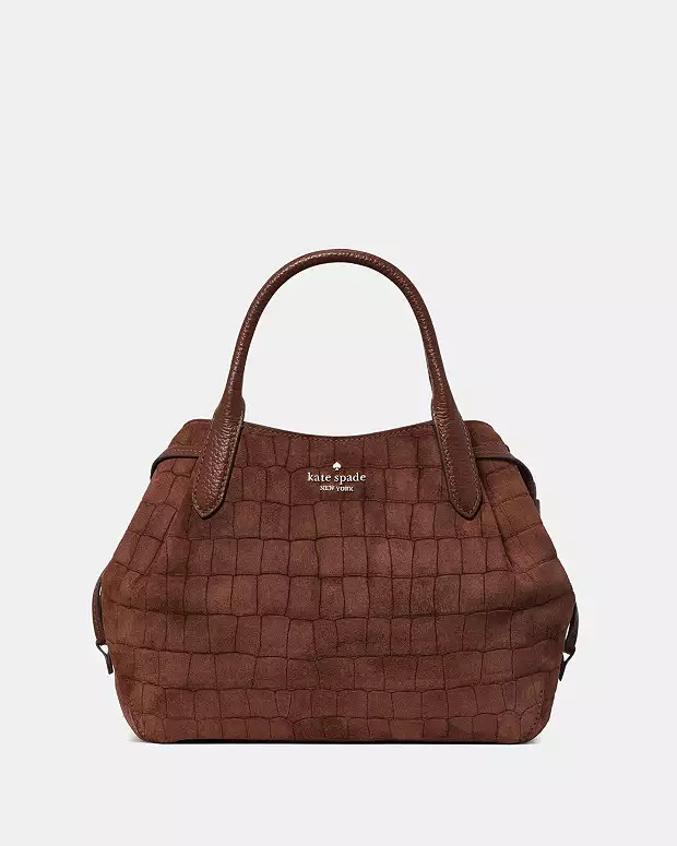 Dumpling Suede Croc Satchel Bag | Kate Spade Outlet
