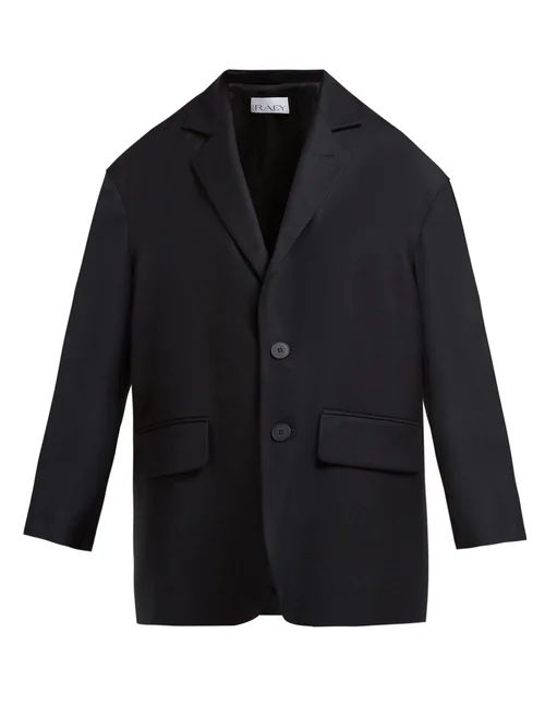 Raey - Soft Tailored Single Breasted Wool Twill Blazer - Womens - Black | Matches (US)