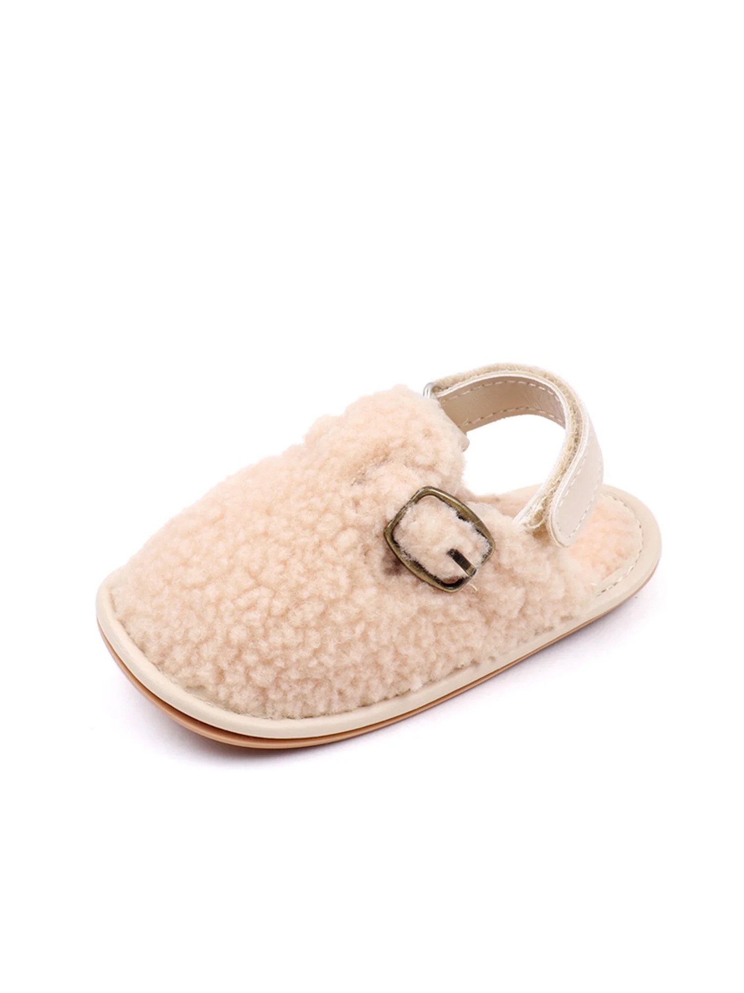 SIMANLAN Infant House Slippers First Walkers Slide Slipper Soft Sole Fuzzy Sandals Toddlers Light... | Walmart (US)