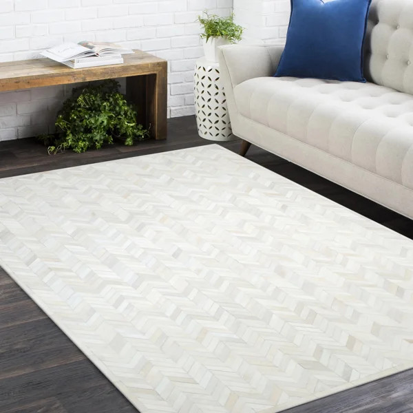 Azikiwe Hand Knotted Tencel Geometric Rug | Wayfair North America