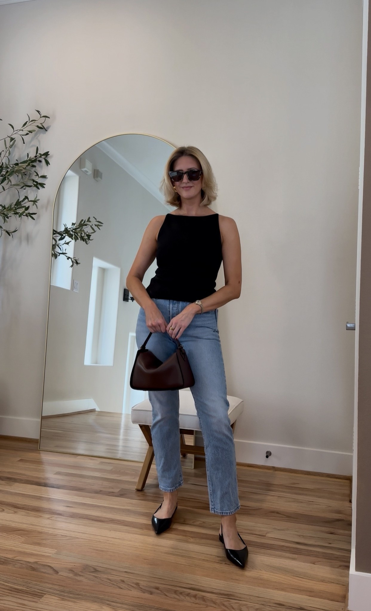 Casual chic with wardrobe staples I reach for on repeat — Aritzia tank, Levi’s denim, Everlane flats, and The Horse bag. Effortless, minimal, and perfect for everyday style. 

#LTKFindsUnder50 #LTKStyleTip #LTKFindsUnder100